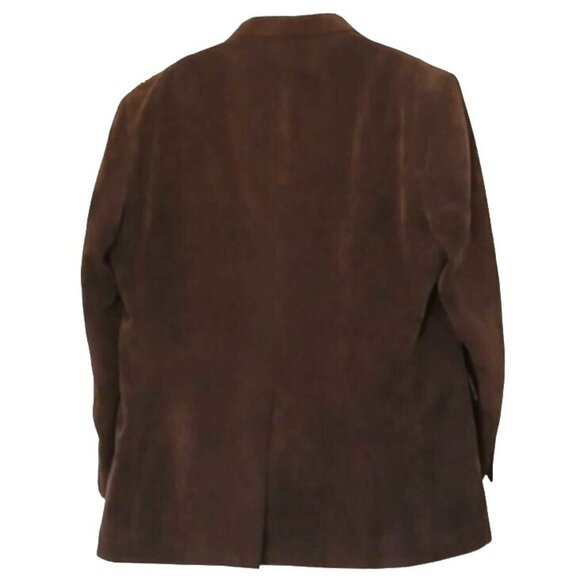 George Corduroy Blazer Men 48L 2 Button Button Up Old Money Dark Academia - Picture 3 of 7